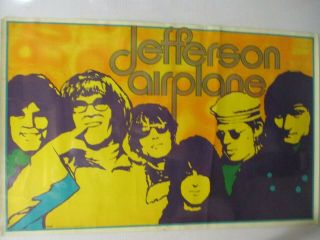 Jefferson Airplane Vintage Poster 1968 Lp Promo Pandora