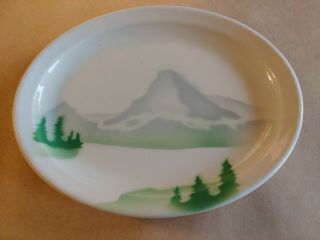 Vintage Gn Great Northern Glory Of The West 7 " X 9 " Platter Syracuse China Train