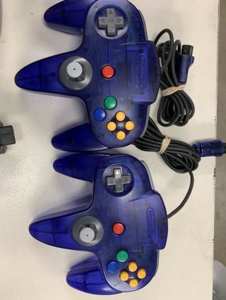 Grape Purple Nintendo 64 N64 Console System Funtastic Atomic Rare W/ 11 Games 9