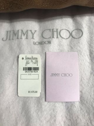 Jimmy Choo Brass Mahala Bag 100 Authentic Rare Hard To Find Color 1475$ Retail 12