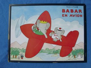 Laurent De Brunhoff Babar En Avion Poster