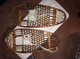 Vintage Wooden Snow Shoes