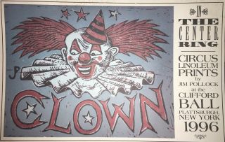 Phish Poster In The Center Ring Big Top Series Clown Mint/new Old Stock Vintage