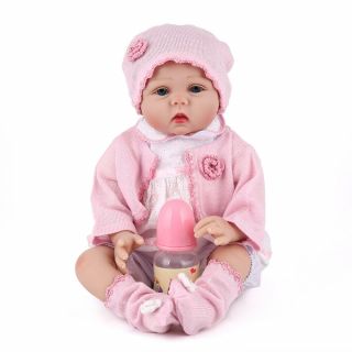 Soft Silicone Bebe Reborn Doll Life Size Newborn Baby Doll Gift