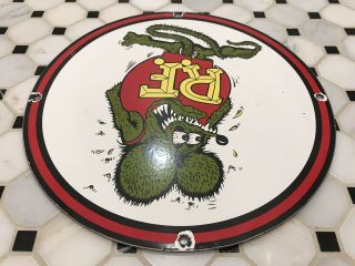 VINTAGE RAT FINK PORCELAIN SIGN HOT ROD ED 