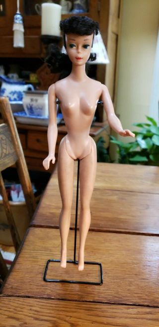 Vintage 1958 Brunette Ponytail Barbie Doll 5