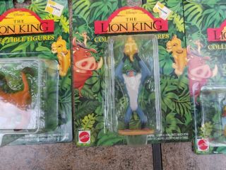 Vintage 1994 Mattel Disney The Lion King Collectible PVC Figures Complete set 6 3