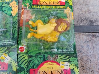 Vintage 1994 Mattel Disney The Lion King Collectible PVC Figures Complete set 6 5