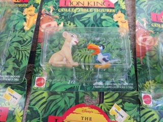 Vintage 1994 Mattel Disney The Lion King Collectible PVC Figures Complete set 6 6