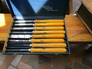 Vintage Craftsman Wood Lathe Tools Set Of 8 Set