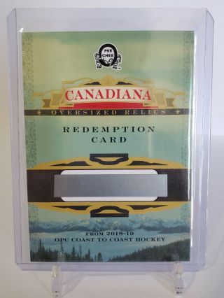 2018 - 19 Opc Coast To Coast Rare Redemption Relics Canadiana Ssp Canadian Tire