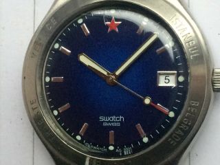 SWATCH VINTAGE JAMES BOND QUARTZ - “FROM RUSSIA WITH LOVE 1964” - ST STEEL - IN F.  W.  O 3