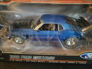 Highway 61 1969 Ford Mustang Boss 302 1/18 Diecast 50729 Hwy 61 Rare 2