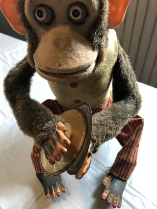 Vintage MUSICAL JOLLY CHIMP Daishin JAPAN BATTERY - OP monkey with cymbals 3