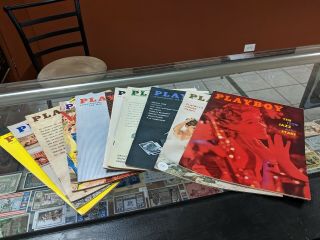 Vintage 10 Playboy Magazines From The 1950’s All 687
