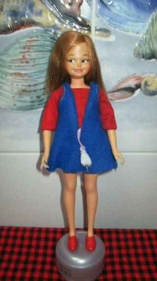 1964 Ideal Vtg  " Dodi " Doll Perfect Face Pepper`s Friend Orig.  Dress,  Shoes