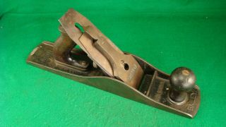 Vintage Stanley Bailey No.  5 1/2 C Jack Plane Type 13 Sweetheart Iron 1910