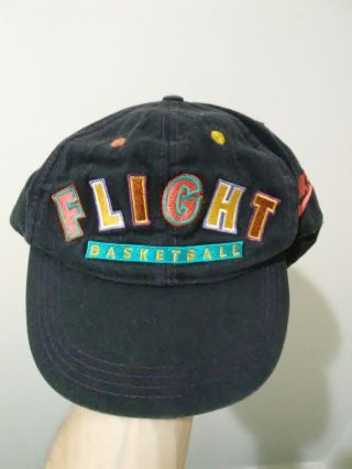 Very Rare Vintage Nike Flight Basketball Snapback Hat Cap Embroidered Og Dunk