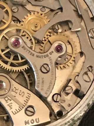 Rare Landeron 51 Crawford Chronograph Buttes Watch Co Or Restoration 4