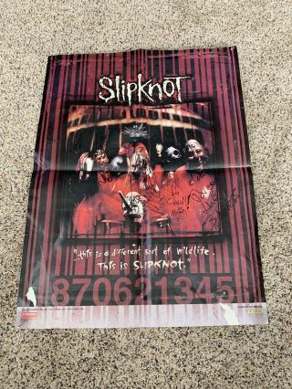 Slipknot Signed Autographed Poster All 9 Members Paul Gray Rare