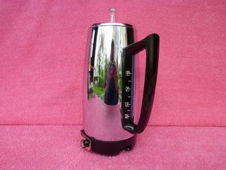 Vtg 60s General Electric Immersible 9 - Cup Percolator Coffee Pot Maker 2