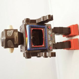 SPACE robot toy walking VINTAGE 1970 ' s MADE IN JAPAN TIN PLASTIC 8