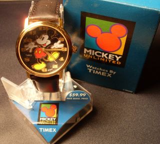 Vintage - Rare - Disney Mickey Mouse Watch By Timex - - - - Old Stock - - Nib