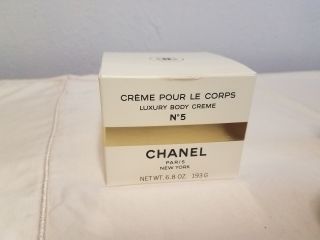 Chanel Creme Pour Le Corps Rare Vintage Luxury Body Creme 6.  8 Oz