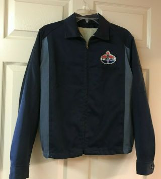 Vintage Standard Gas Oil Service Station Attendants Work Jacket Coat Orig Patch