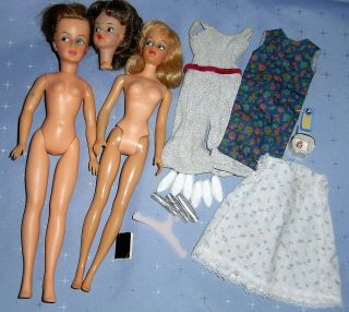 Vintage Ideal Tammy Mum & Misty Dolls,  Clothes And Accessories