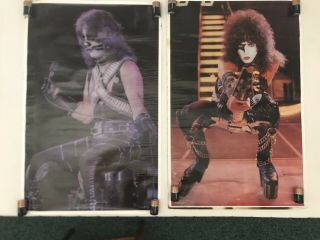 Vintage Peter Criss & Paul Stanley Full Size Posters From Alive 2 Order Form