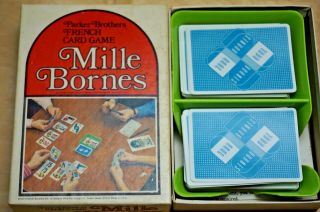 Mille Bornes - Parker Brothers French Card Game Vintage 1962 Edition Made In Usa