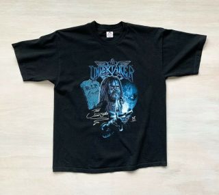 Vintage 1998 The Undertaker Lord Of Darkness Xl T - Shirt Wwf Wrestling 90s Rare