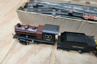 Vintage Sakais Standard Diecast Model Railway Train Set Engine Tracks and Cars 5