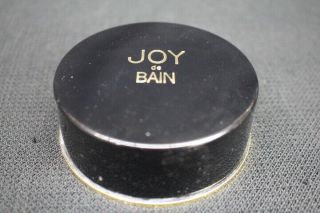 Rare Vintage Joy De Bain Perfumed Dusting Powder 1.  2 Oz Jean Patou France