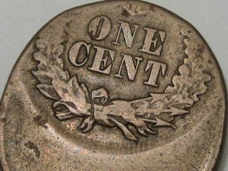 RARE ERROR Coin: Off - Center Copper - Nickel (1860 - 1864) US Indian Head Penny.  10 5