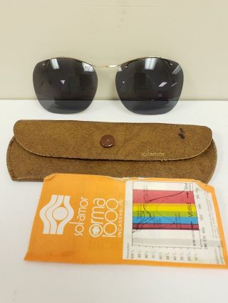 Vintage Sol Amor Orma 1000 Clip On Sunglasses Made In France With Case