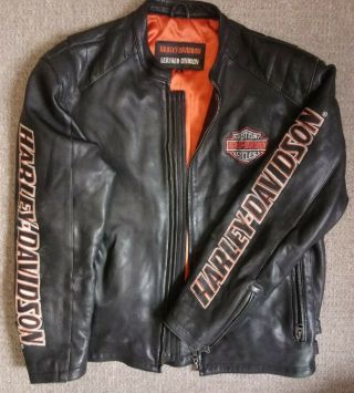 Vintage Harley Davidson Leather Jacket Size Large