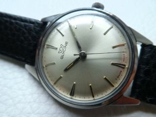 Very rare Vintage Steel GLYCINE Men ' s dress watch from 1960 ' s years 3