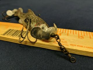 Vintage Shakespeare Evolution Antique Rubber Underwater Minnow Fishing Lure Bait 5