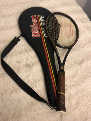 Wilson Pro Staff Midsize L4 4 1/2 Pws Graphite Kevlar Vintage 90’s Tennis Racket