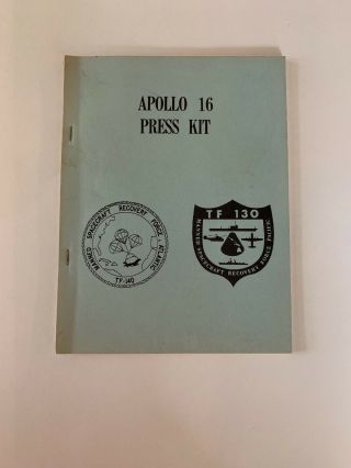 Nasa Authentic Vintage Apollo 16 Press Kit