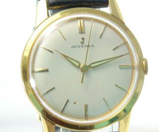 Stunning Vintage Juvenia Men’s 17 Jewel Gold Watch – Nos Case,  Mainspring