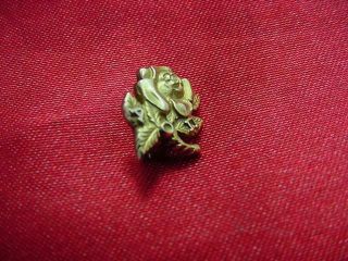 Rare Vintage 10k Gold Alpha Omicron Pi Sorority Rose Pin 1940