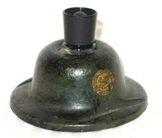 Vintage Antique Keuffel & Esser Co.  Cast Iron Hoboken Inkwell Ink Bottle Holder