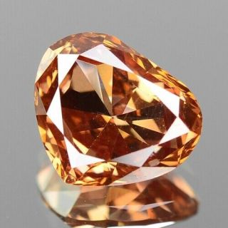 1.  32 Cts Sparkling Rare Orange Cognac Color Natural Loose Diamond