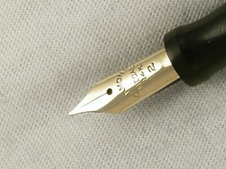 VINTAGE RED RIPPLED FLAT TOP DIAMOND MEDAL RING - TOP FOUNTAIN PEN RESTORED 4