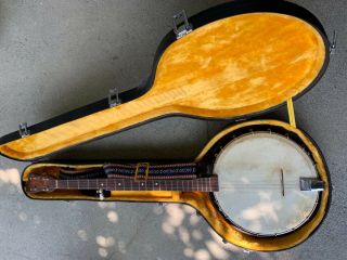 Vintage Banjo (pre - 1968 By The Kay Company) With Hard Case