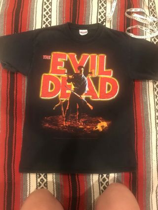Vintage The Evil Dead T Shirt Size M Horror Movie Promo Ash Zombie