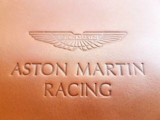 ASTON MARTIN RACING Brown Leather iPad / Documents Holder/Pouch /Orgonaze.  Rare 2